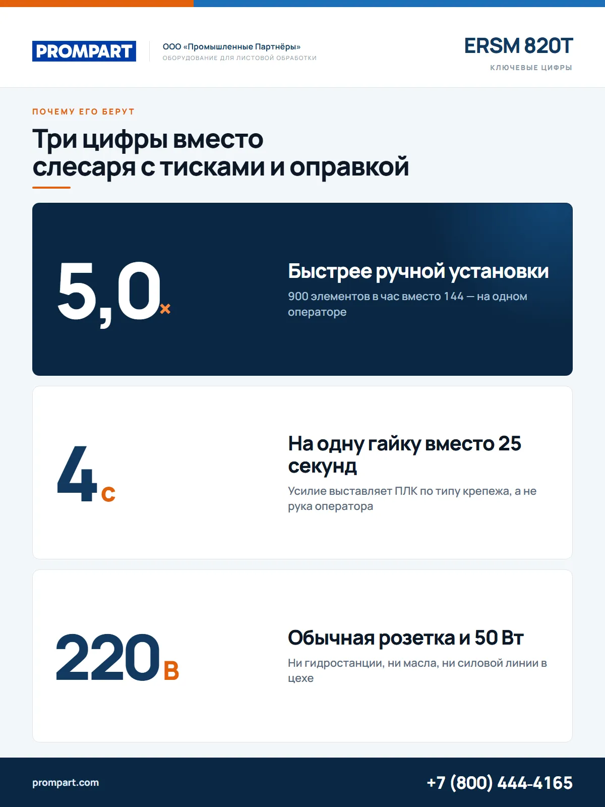 Пневматический пресс для запрессовки крепежа ERSM 820T