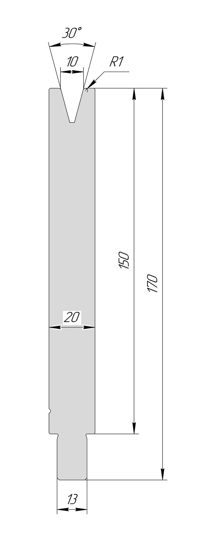 Матрица TM 3152 30° V10 H150