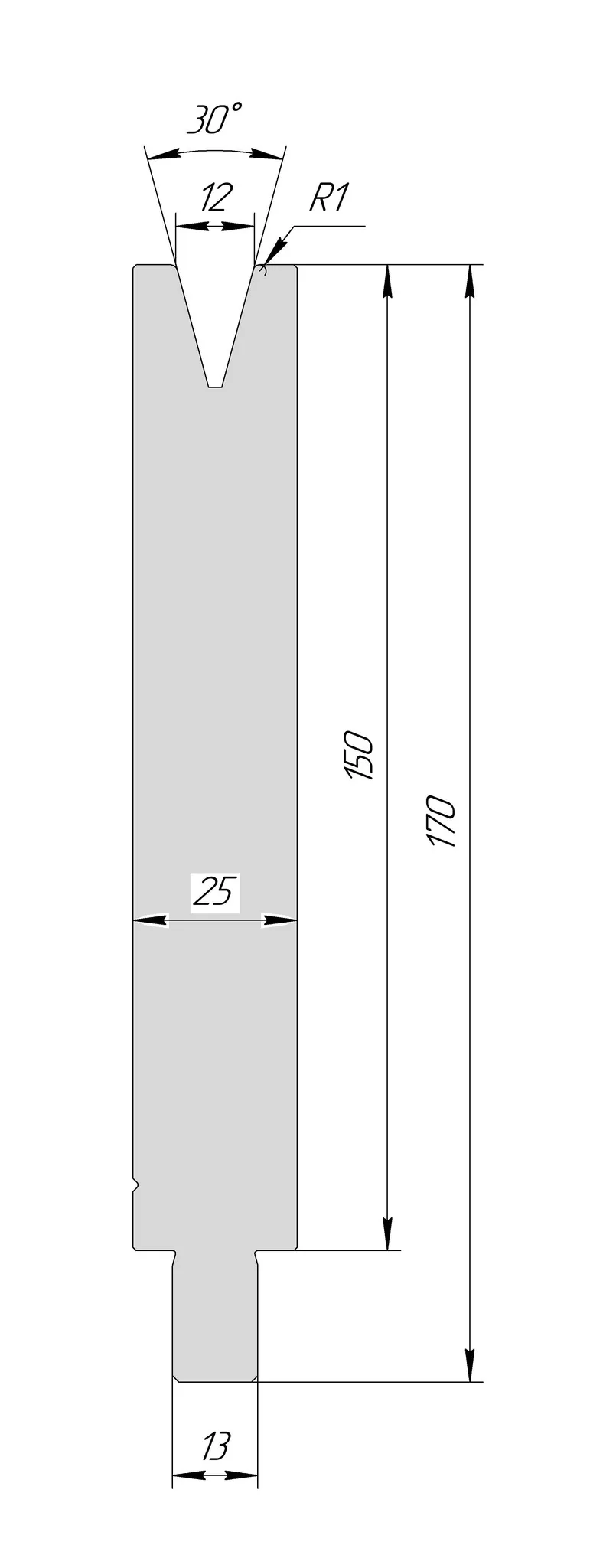 Матрица TM 3153 30° V12 H150