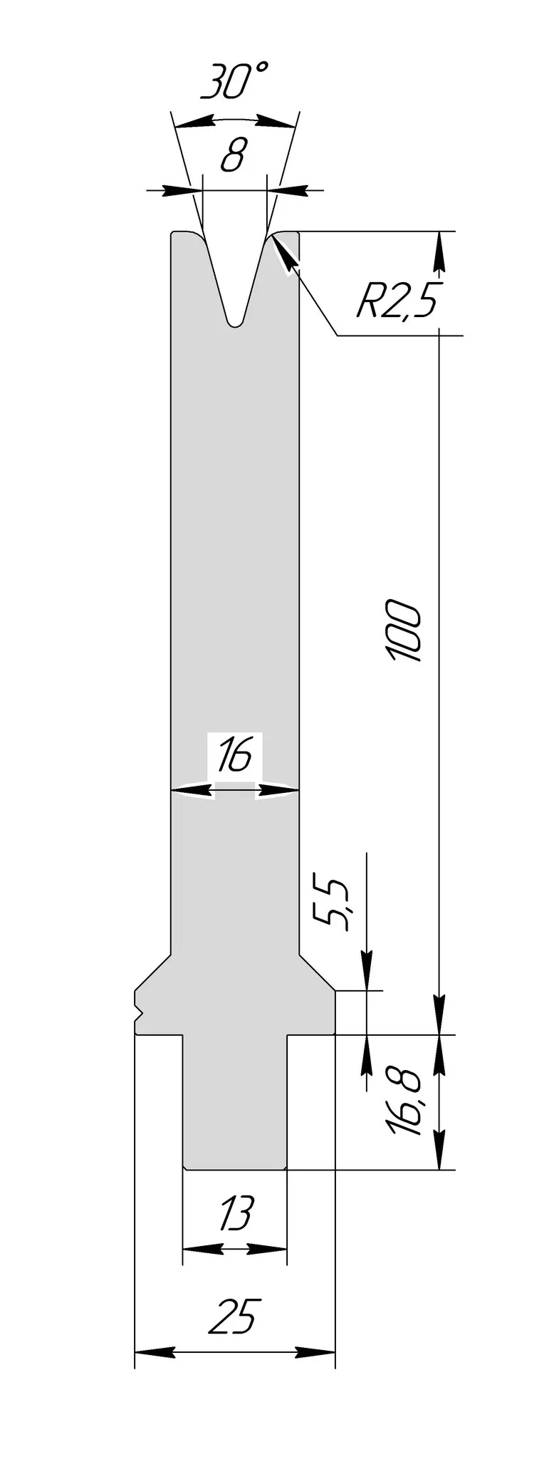 Матрица WM 3281 30° H100 V8