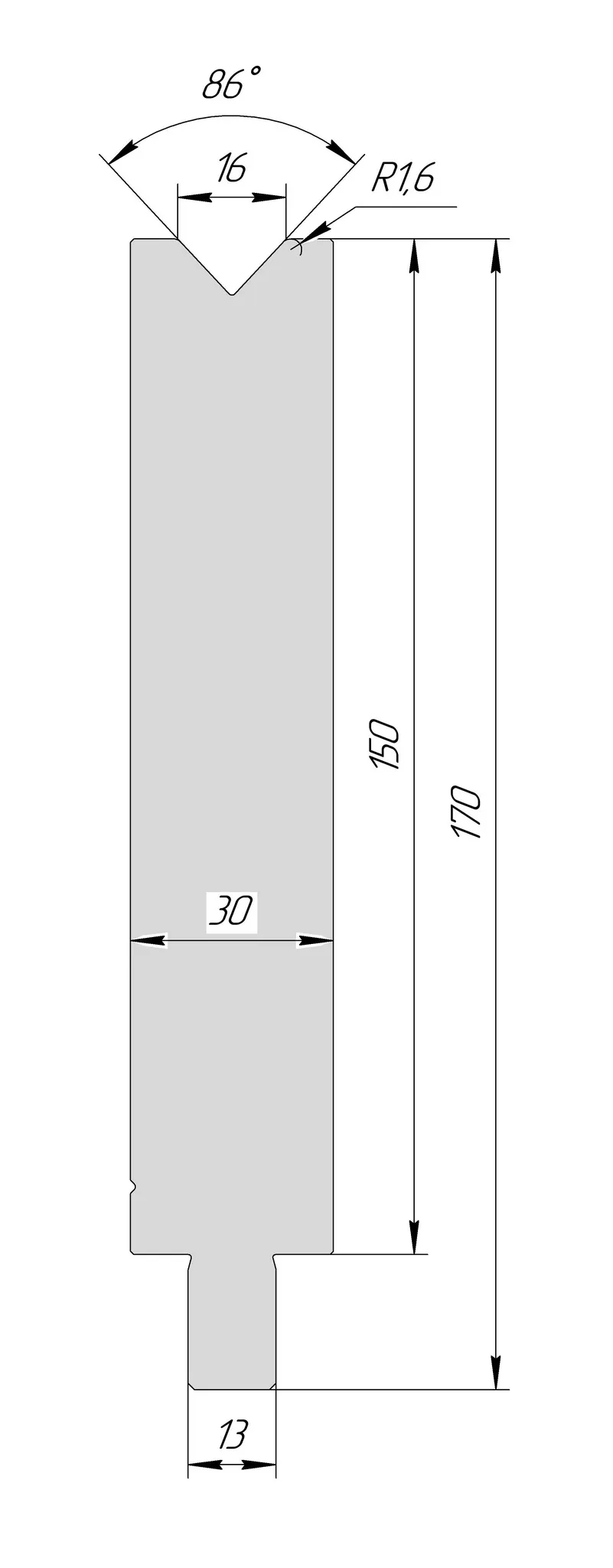 Матрица TM 3147 86° V16 H150