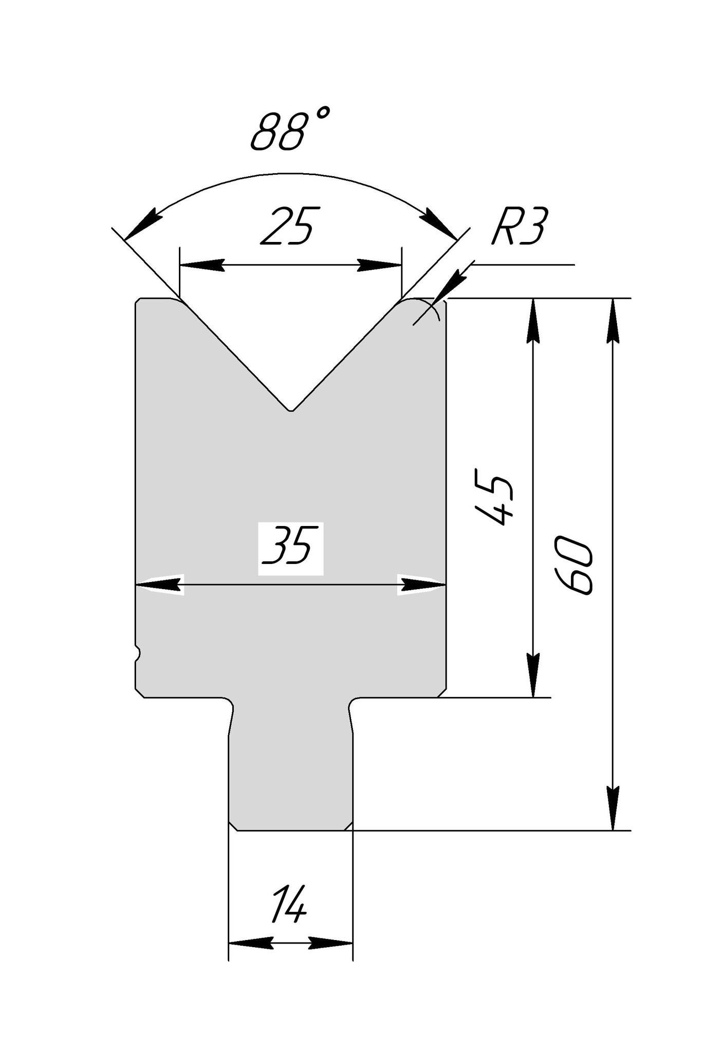 Матрица-вставка AM 3165 88° V25 H60