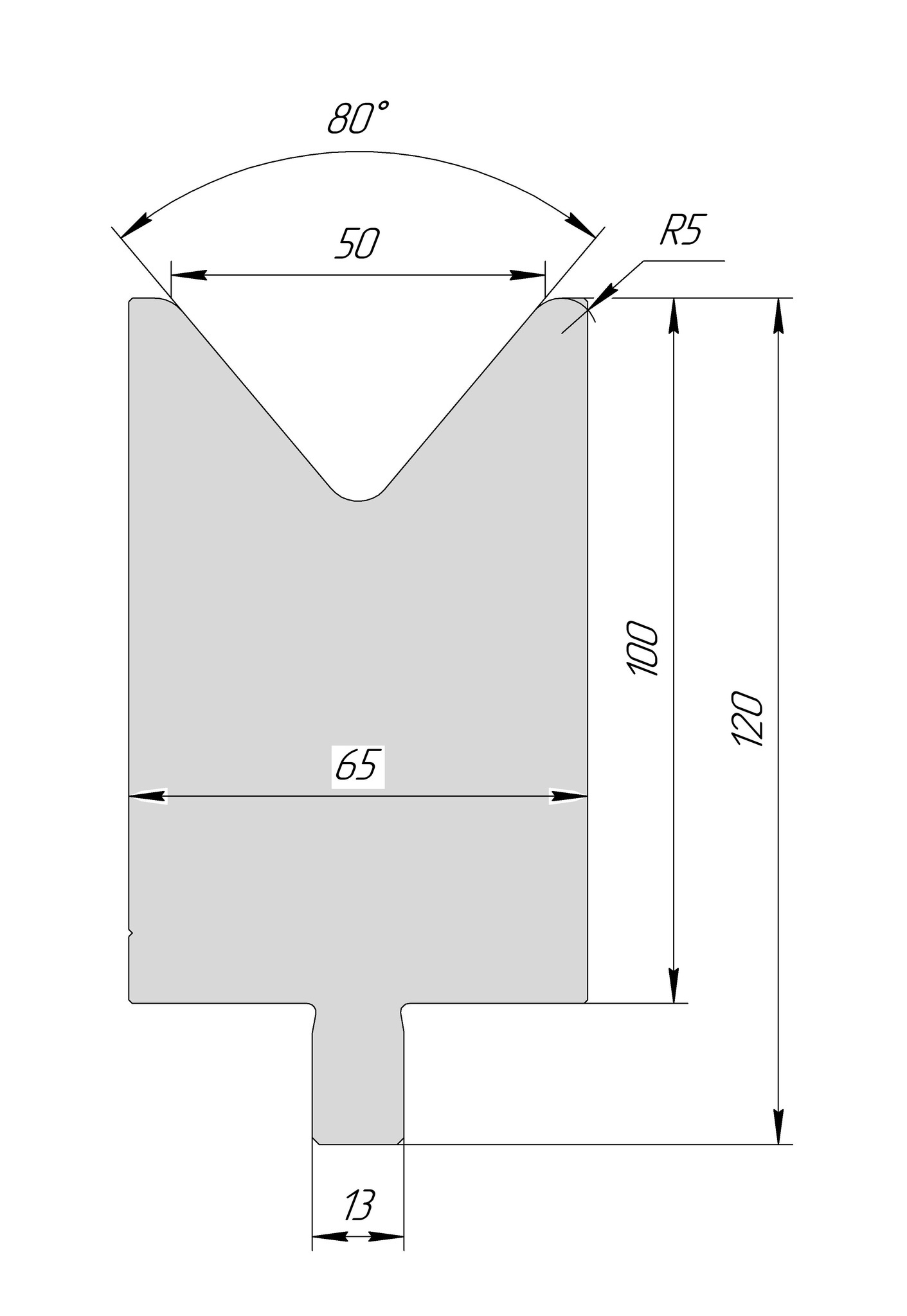 Матрица TM 3234 80° V50 H100