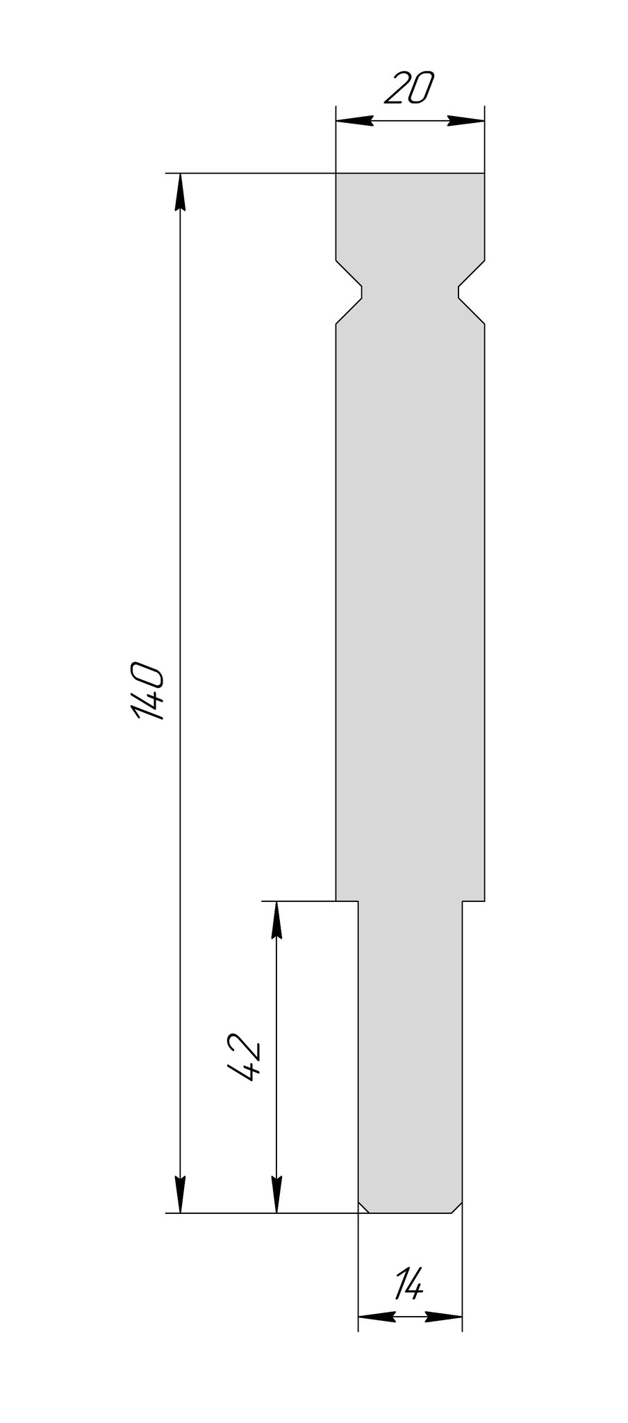 Держатель радиусных вставок WRH 1240 H140