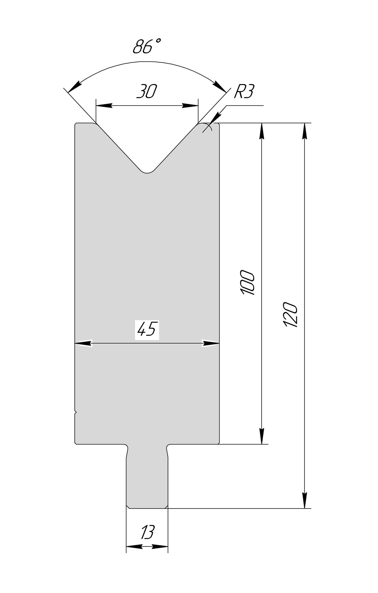 Матрица TM 3216 86° V30 H100