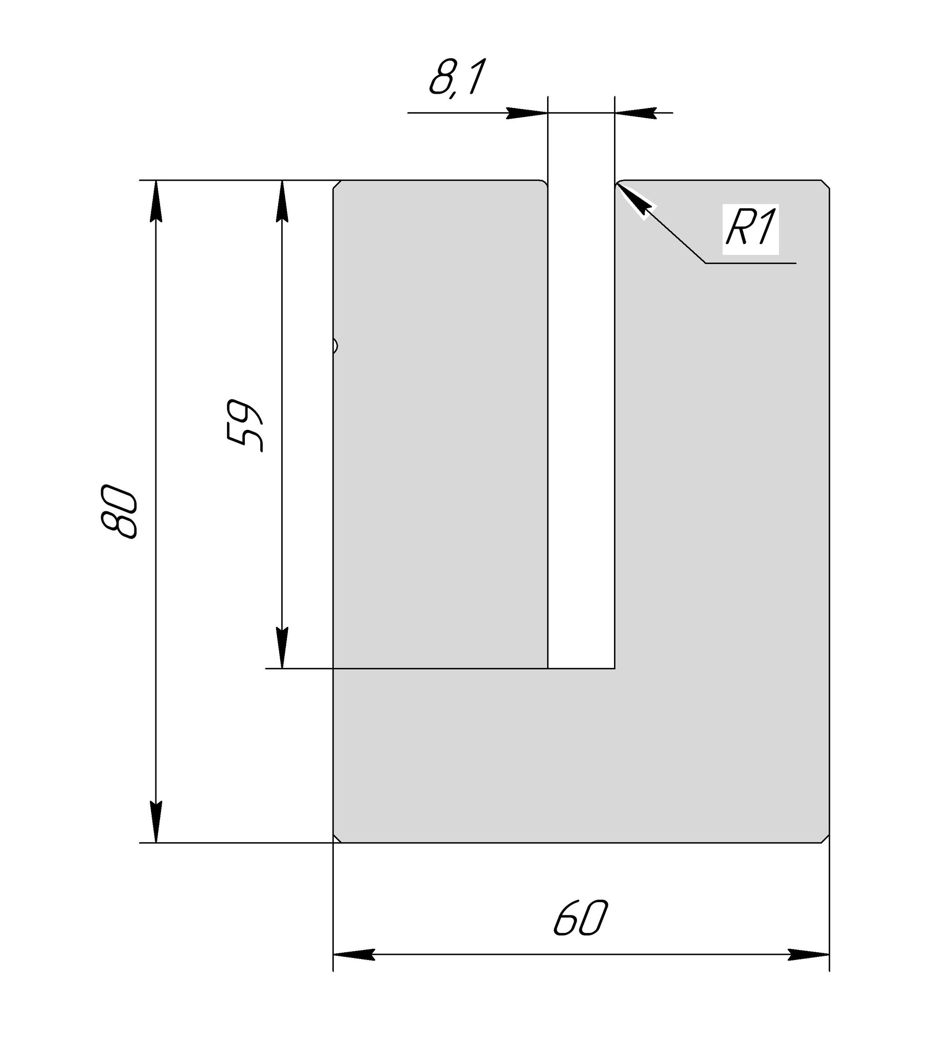 Матрица для плющения AHM 3176 V8 H80
